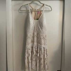 NWT Lilly Pulitzer Adella Lace Halter Dress sz 6
